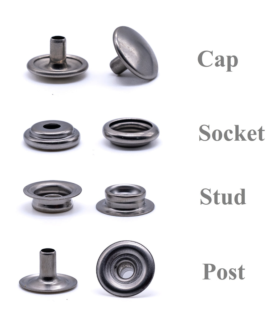 Press snap fastener POST 316 stainless steel marine grade DURABLE DOT