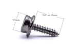 Canvas to deck press snap fastener kit 316 A4 stainless steel marine grade 5/8" screw stud